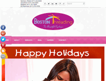 Tablet Screenshot of bostonthreading.com